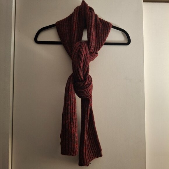 Moda International Red and Black Knit Scarf - Picture 1 of 4